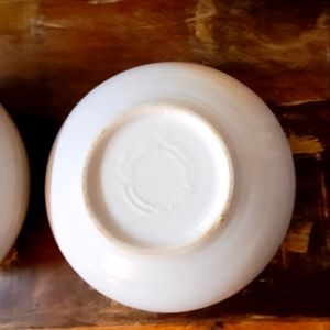 (2) white large fiestaware bistro bowls. NWOT